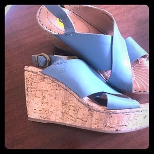 Born leather wedges. NWT